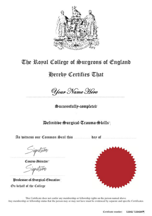 Buy Original MRCS-certificate without-exam