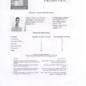 Buy Original Qatar Prometric license without test
